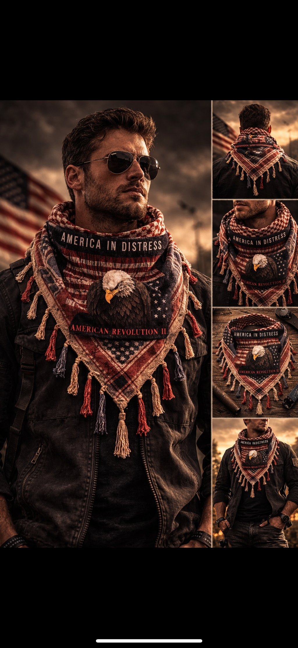 DISTRESSED AMERICAN KEFFIYEH (COMING SOON)