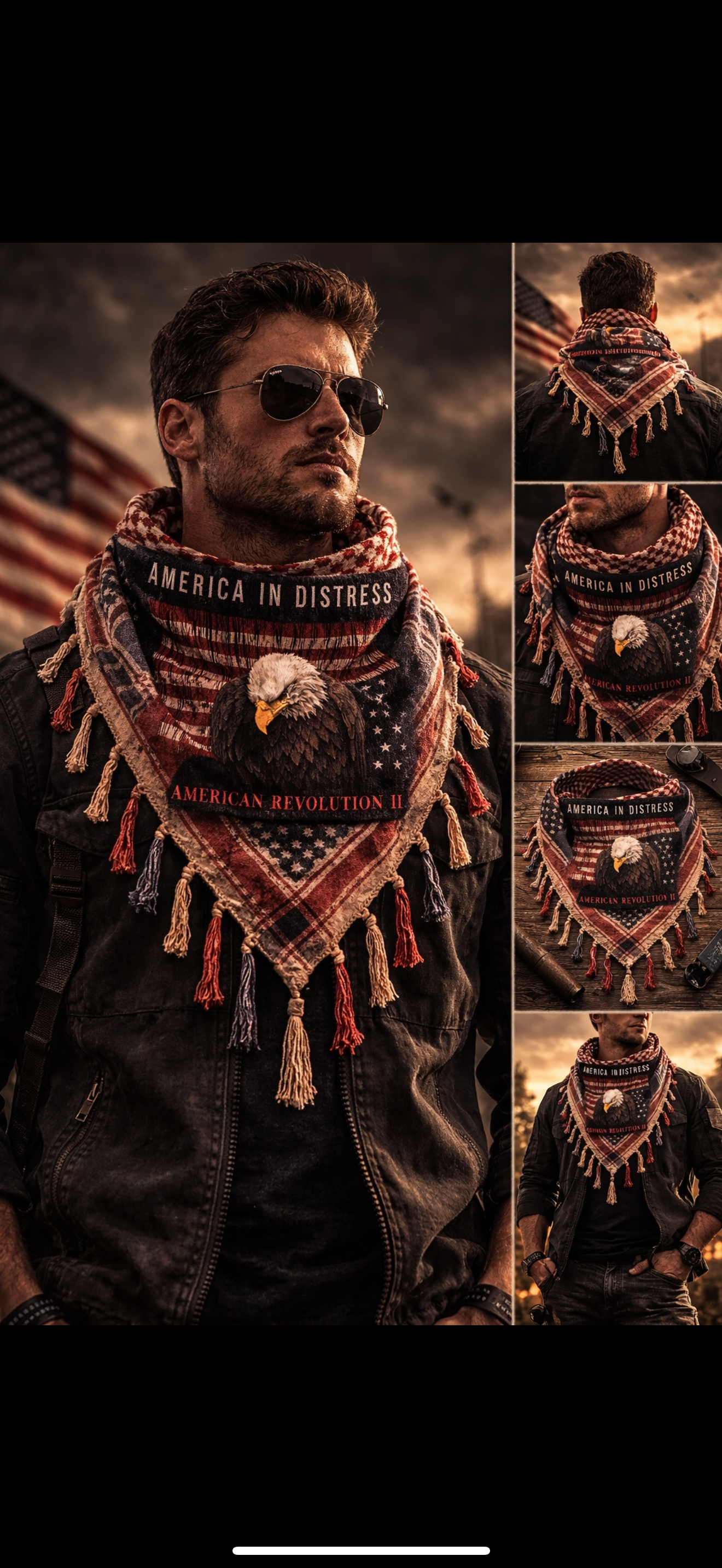 DISTRESSED AMERICAN KEFFIYEH (COMING SOON)