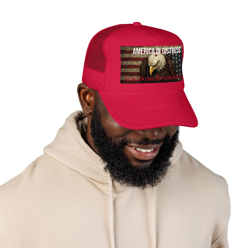 America In Distress Trucker Hat — Revolution Series