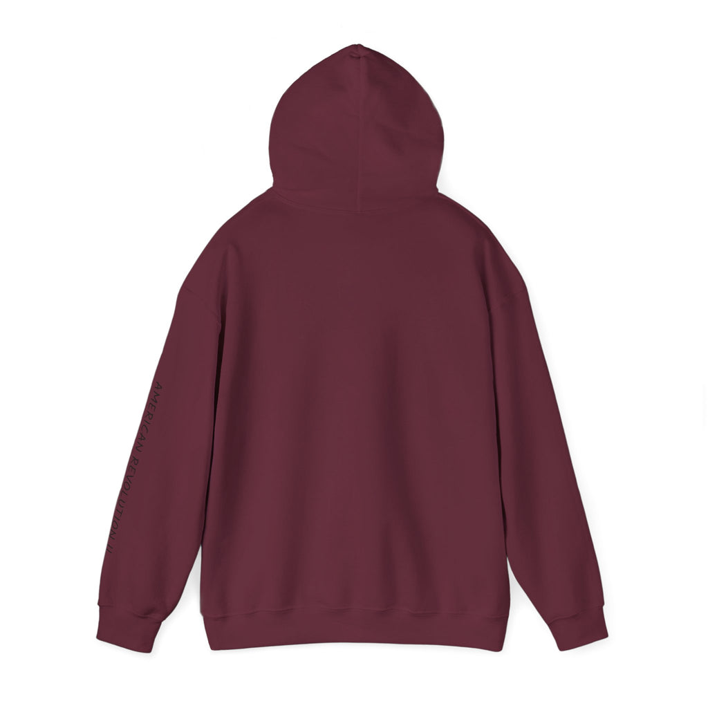 America in Distress Hoodie — Patriotic Eagle Flag Sweatshirt ("American Revolution")